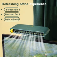 Air Cooling Bladeless Clip Fans USB Wireless Table Ventilator Phone Holder Speed 120   Wind Adjustable Portable for Home Office