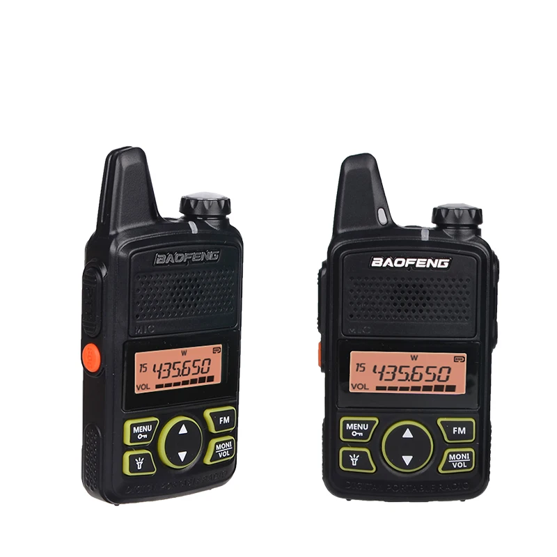 BAOFENG T1 портативная мини-рация 3 шт. двухсторонняя UHF 400-470 МГц 20 каналов FM CB