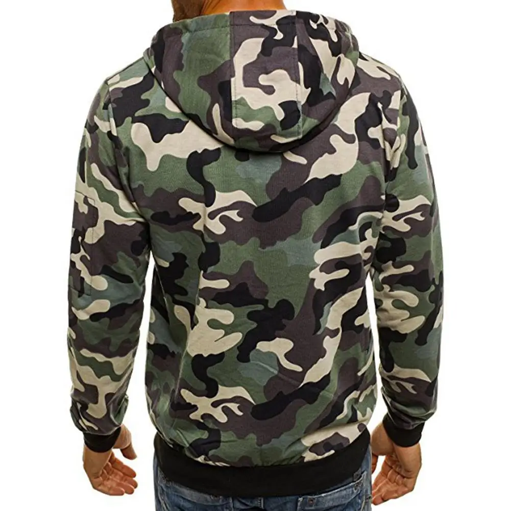 Camouflage Hooded Jacket Men's Cardigan Casual Sweater Europe And America Hoodie |