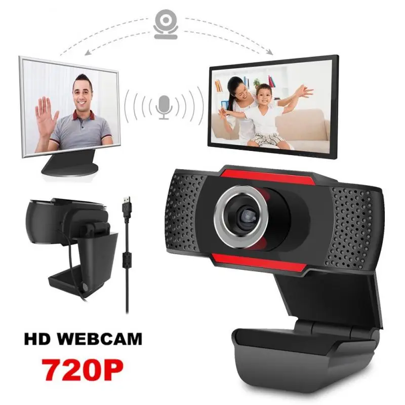 Веб камера USB HD 720P/1080P для записи видео веб компьютера Microsoft HP с микрофоном