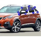 Для Peugeot 3008 GT 3008GT 2016 2017 2018 2019 2020 автомобиля нержавеющая сталь гарнир столб окна средняя полоса отделка рамка лампа капот