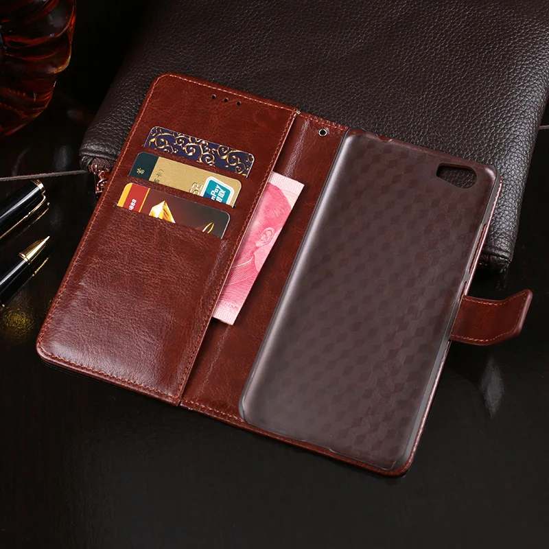 Винтажный кожаный защитный чехол-книжка высокого качества для Vernee Apollo Lite M5 Mars |