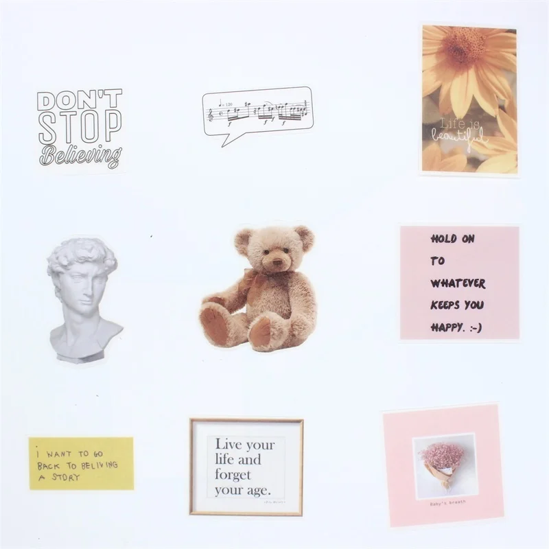 Наклейки KSCRAFT 60 шт. для скрапбукинга Happy Planner создания карт работы в