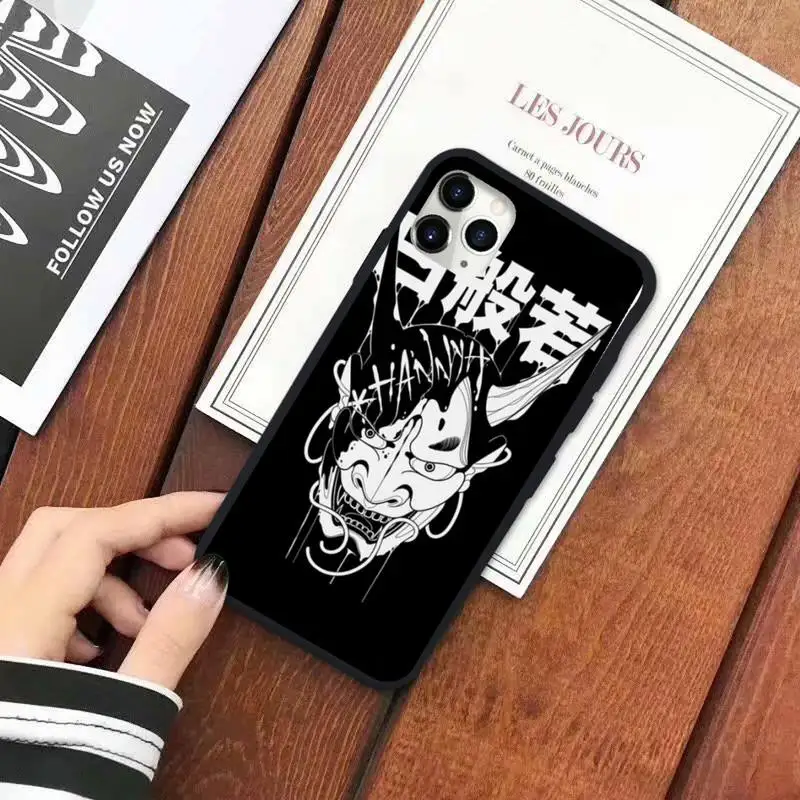 

Japanese samurai oni mask Phone Case for iPhone 11 12 pro XS MAX 8 7 6 6S Plus X 5S SE 2020 XR