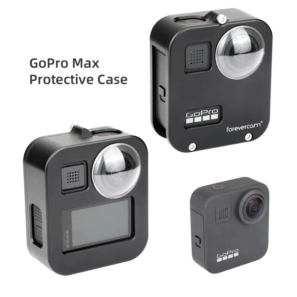Forevercam алюминиевый защитный чехол для камеры GoPro Max, Gopro Fusion 2 Чехол с объективом