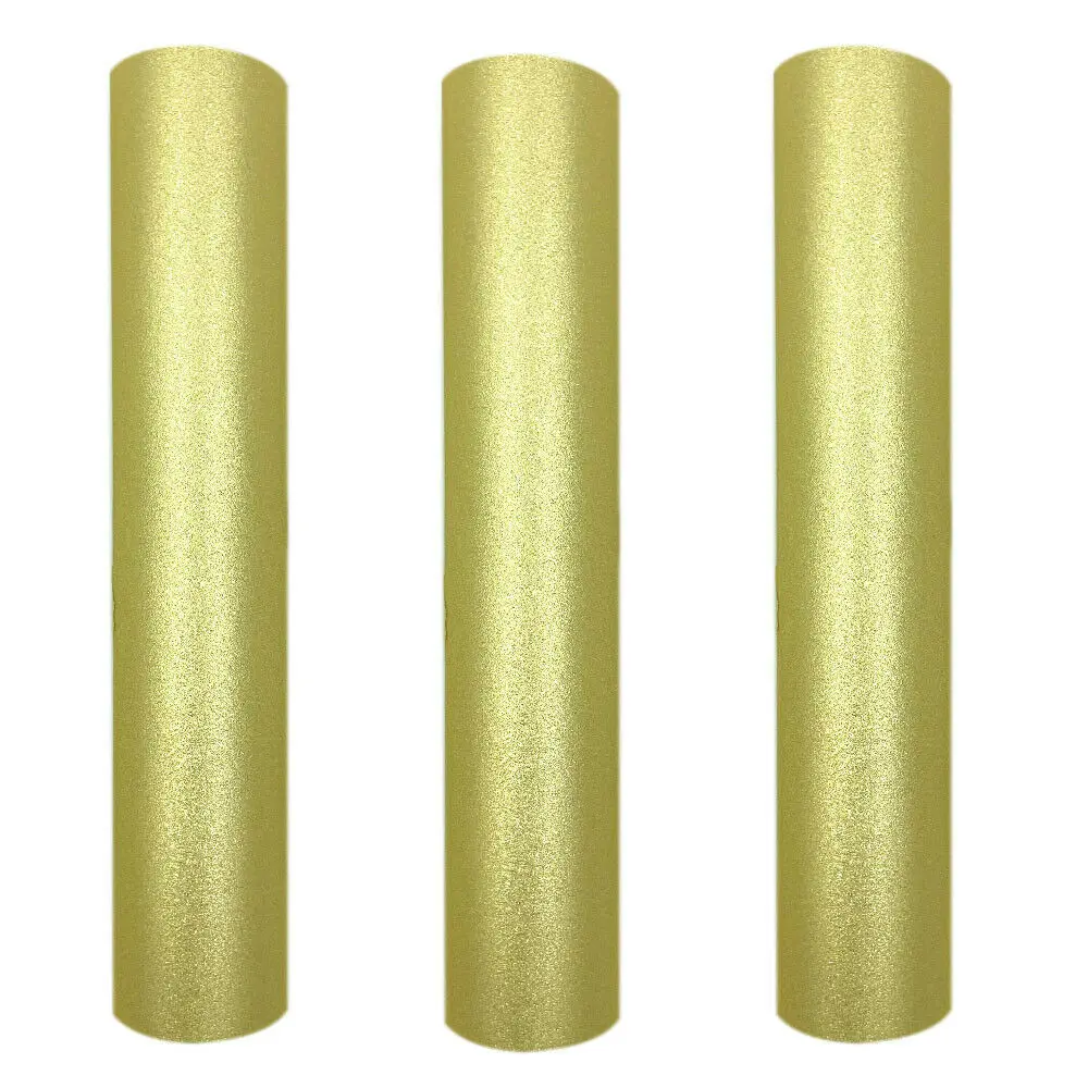 Со сверкающими золотистыми проклееные винил Стекло металл изготовление