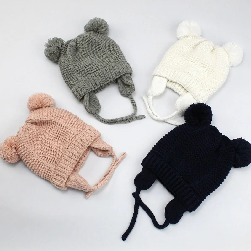 

3 Sizes Baby Hats 1-5 Years Boys Girls Hats Kids Winter Hats Bonnet Enfant Hat For Children Baby Muts