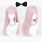 Розовый длинный кудрявый парик Fujiwara Chika, 55 см, аниме, Kaguya-sama:Love is War, термостойкие волосы, косплей, парик, шапочка, заколка