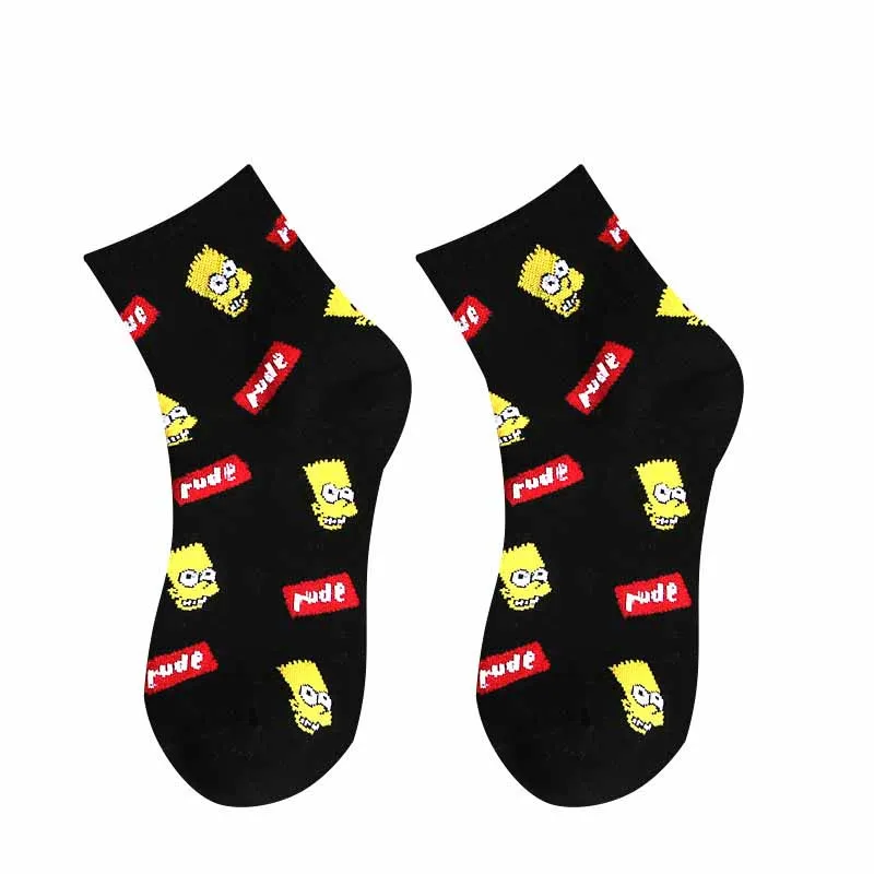Носки средней длины с объемным мультяшным рисунком носки из хлопка аниме для