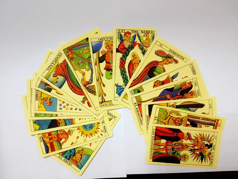 Новая испанская настольная игра карты Таро Высокого Качества бумажные