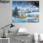 Зима Рождество живописная алмазная живопись Красивая Искусственная Алмазная вышивка полная картина Стразы мозаика