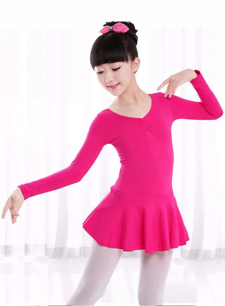 Детские танцевальные костюмы с длинными рукавами юбки романтическое детское