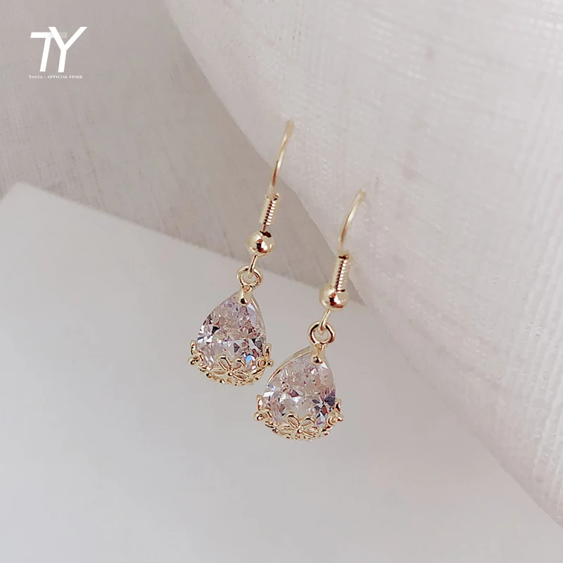 Роскошные блестящие кружевные хрустальные висячие серьги модные темпераментные