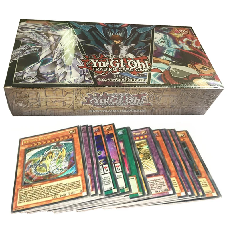 100 шт Yu Gi Oh карточная игра коллекция все разные карты Yugioh английская