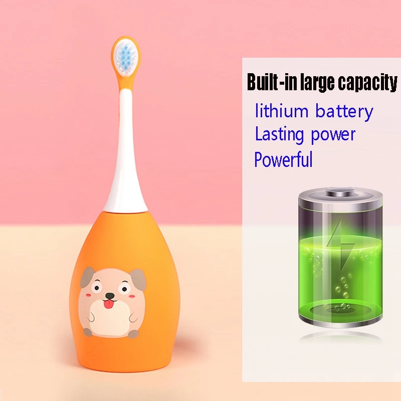 

2IN1 Electric Toothbrush 360 Degrees ligent Automatic Sonic USB Rechargeable U Shaped Children Toothbrush