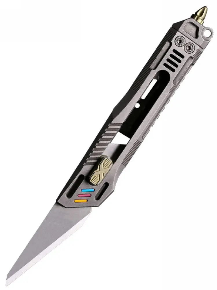 

Utility Knife X Four Titanium Alloy Portable Outdoor Self-defense Broken Window Survival Open Box Multi-function EDC