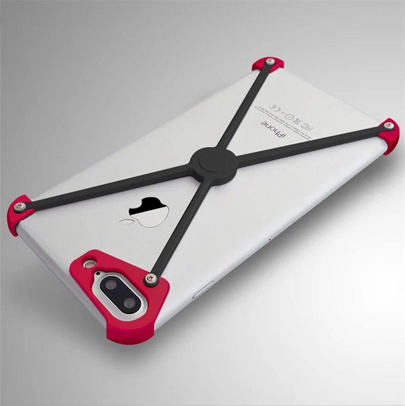 Роскошный Алюминиевый металлический бампер чехол для iPhone 8 7 6 6s/Plus ультратонкий противоударный чехол для телефона Apple iPhone 7 8/Plus бампер
