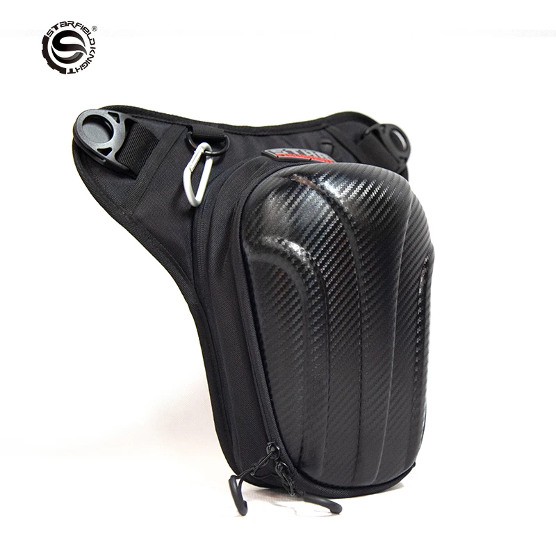 Сумка на бак для мотоцикла из углеродного волокна водонепроницаемая Поясная