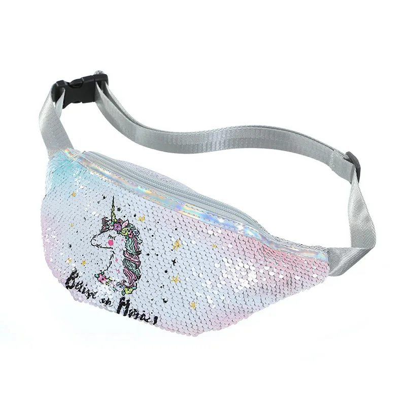 Поясная сумка для девочек, поясная сумка с блестками и единорогом, поясная сумка для детей/детей, нагрудная сумка на пояс, сумки на плечо для девочек-подростков, Nerka - Цвет: 14