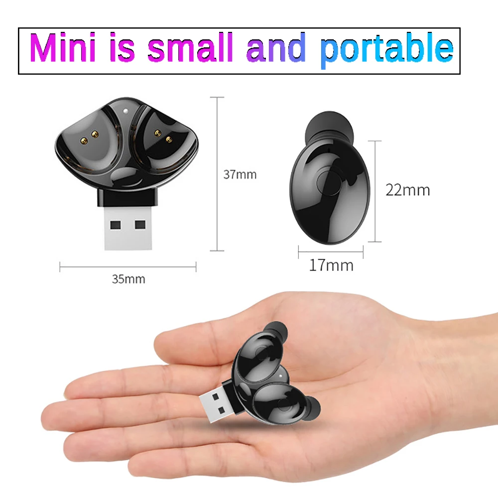 Беспроводные наушники XG-17 Mini спортивные стерео TWS Bluetooth 5 0 с микрофоном для iPhone