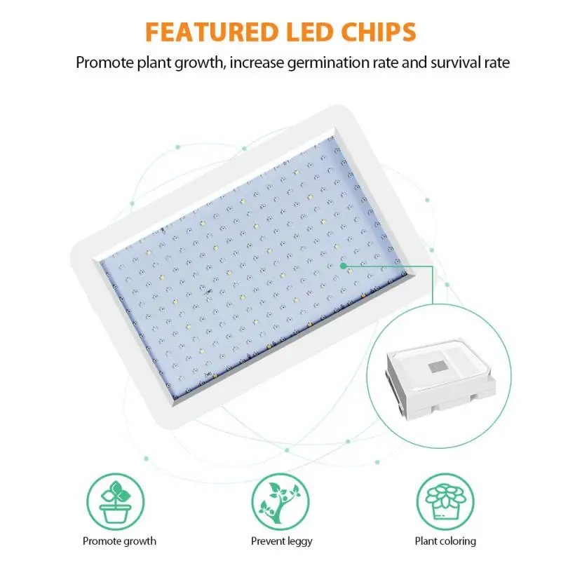 

LED Grow Light Plant Growth Lamp Indoor Waterproof Plant Supplementary Light Three-mode Quantum EU/US/UK Plug Board Plant Lamp