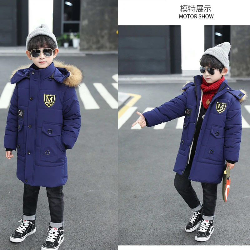 

5-13 Y New Arrived Boys Coats Autumn Winter Children Winter Down Jackets Winter Coats for Boys Warm Hooded Outerwear Parkas