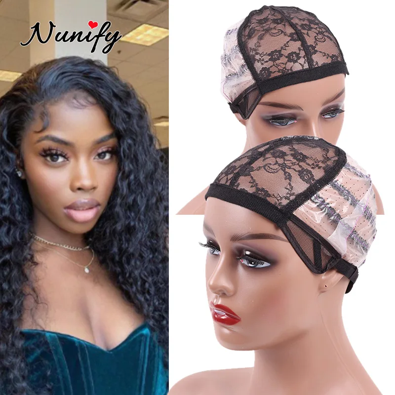 10Pcs/Lot Dissolve Plastic Wave Wig Cap Black Small Medium Large Size Lace Wig Caps For Making Wigs Strechable Mesh Cap