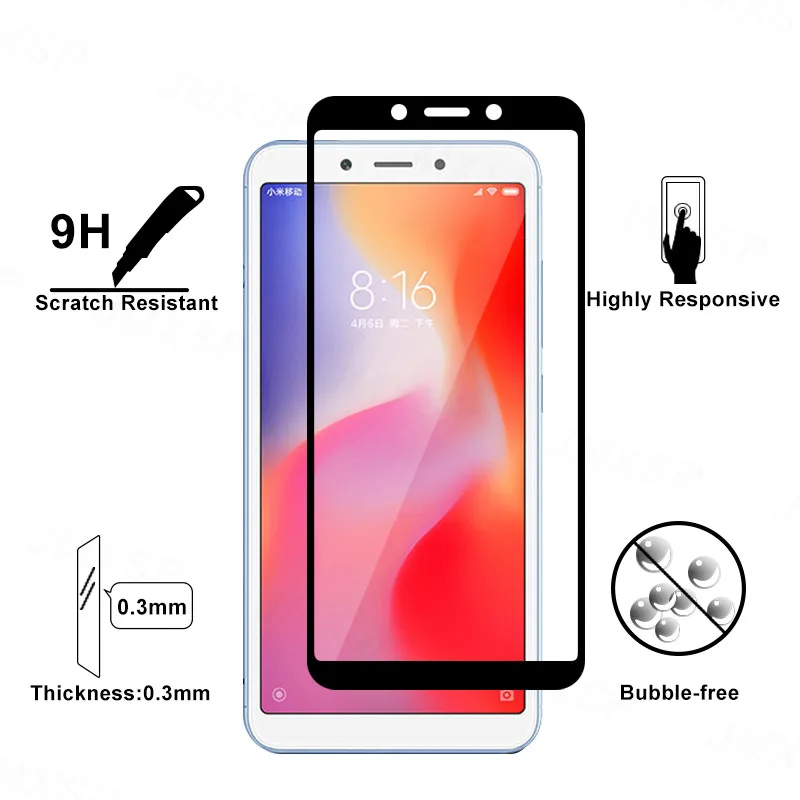 Tempered Glass For Xiaomi Redmi Note 6 Pro Protective Glass For Redmi 6 6A K40 Pro Plus Lens Glass Film Screen Protector Cover