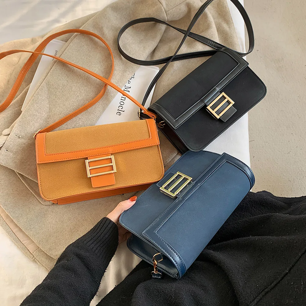 

Модный женский кошелек на плечо, сумочка-конверт через плечо из искусственной кожи, длинные тоуты с откидной крышкой, популярная простая по...