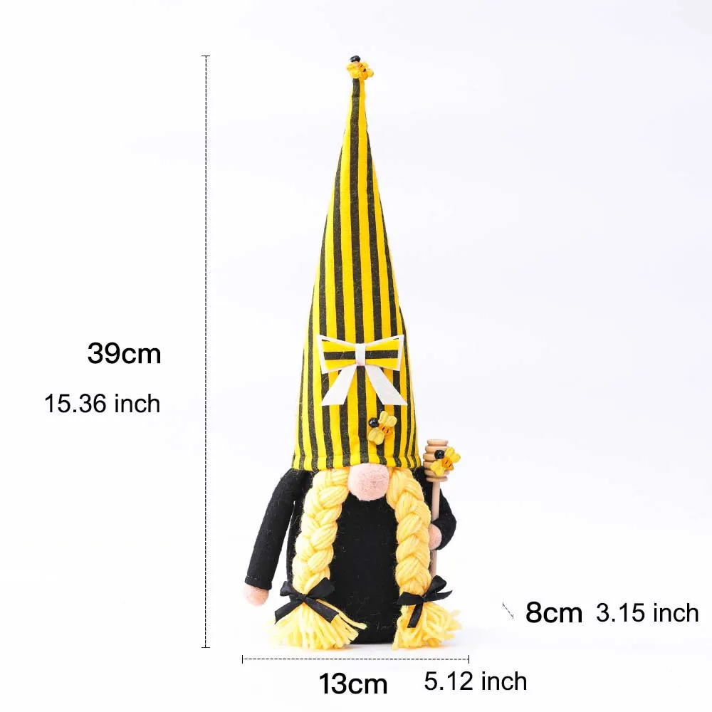 

World Bee Day Gnome Doll Dwarf Plush Doll Decorations Holiday Gifts Household Ornament Doll Decoration For Home Navidad Pendant