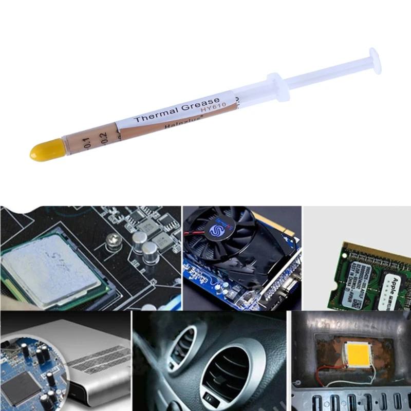 

3g HY610-TU05A Thermal Grease Chipset CPU Cooling Compound Silicone Paste 3.05W