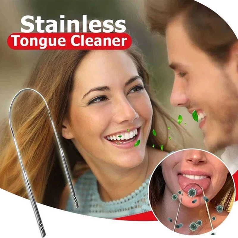 Очиститель языка из нержавеющей стали скребок для свежее дыхание зубная щетка