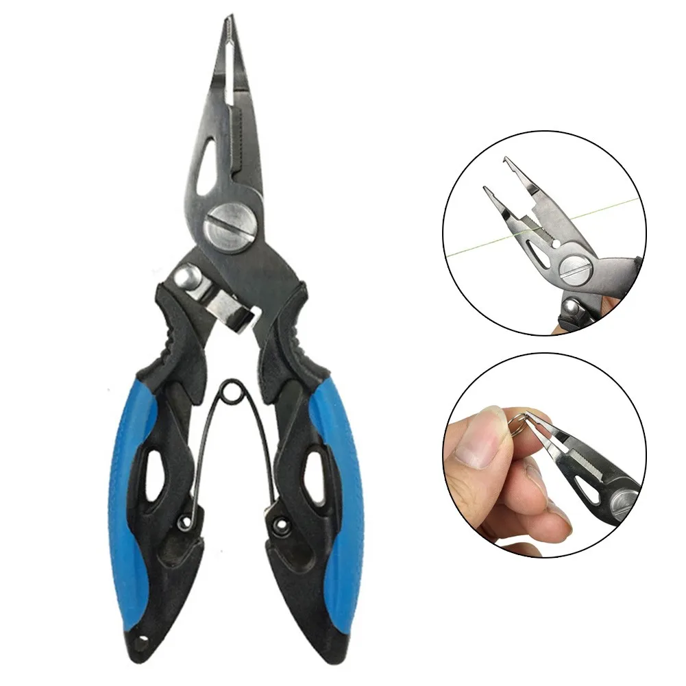 

Fishing Pliers Multi-Tool Scissor Hook Disgorger Line Cutter Stainless Steel Fishing Pliers Multifunctional Fishing Pliers