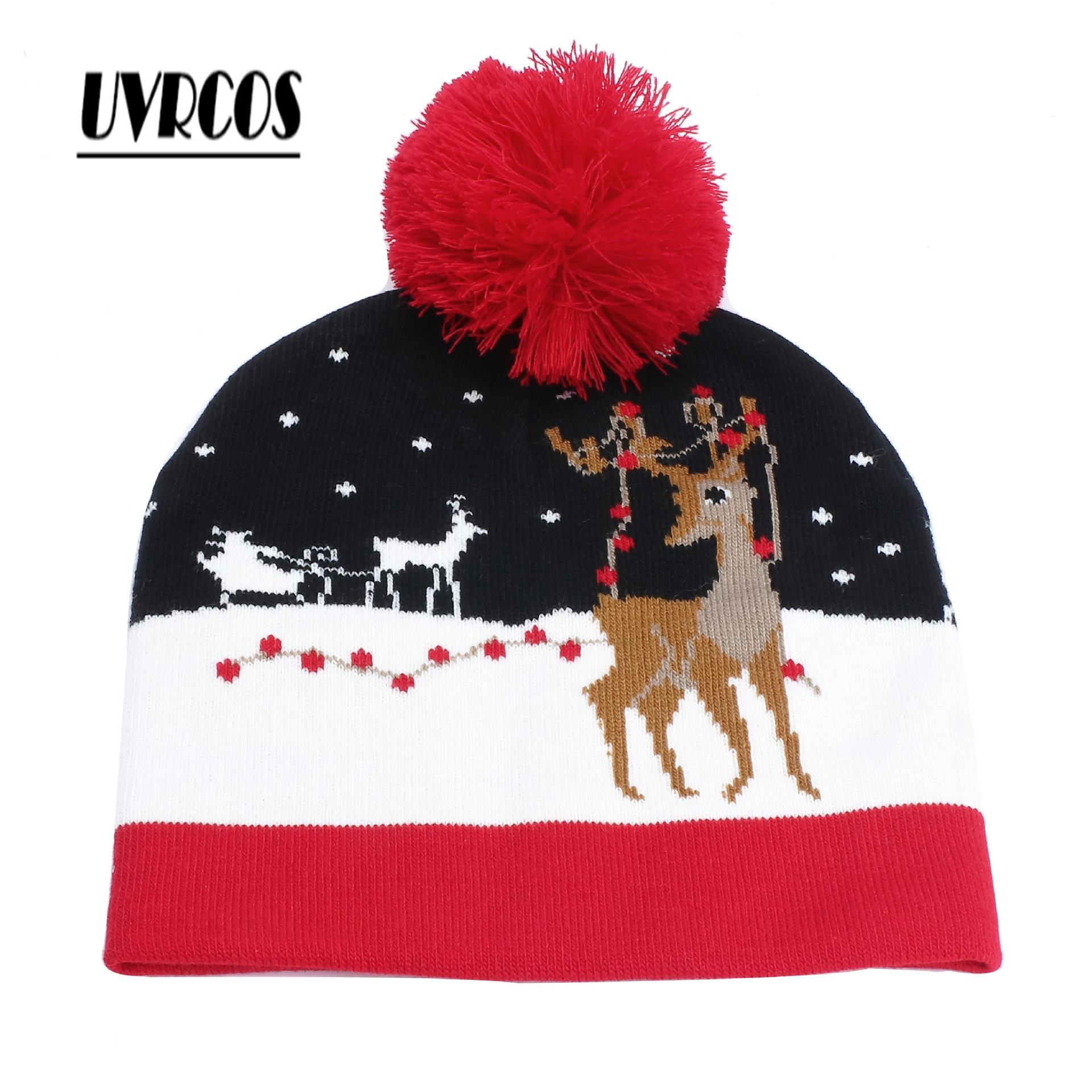 Рождественская шапка плотная сверхмягкая плюшевая Милая Санта Клауса