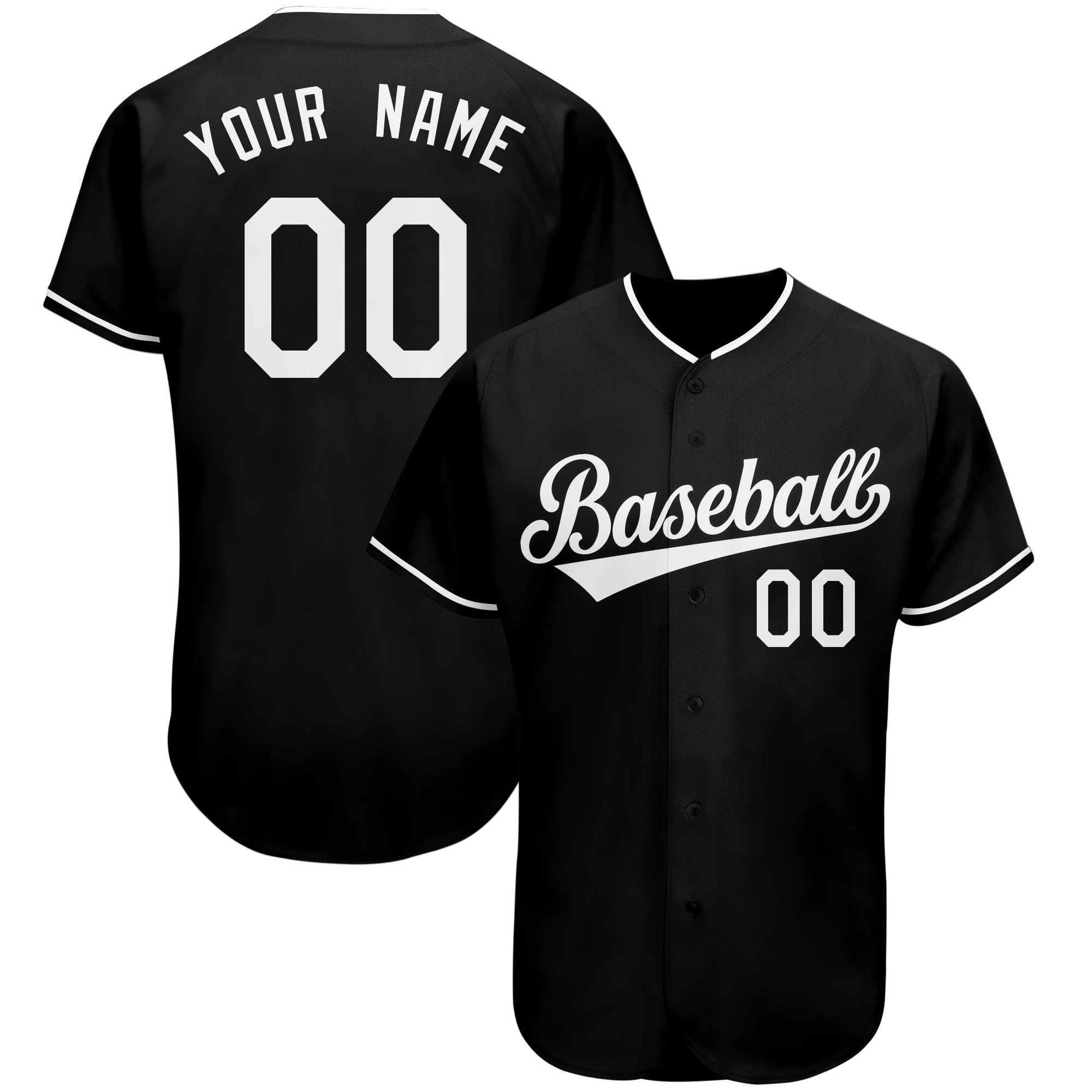 Custom Baseball Jersey for Men/Women/Youth Full Sublimated Team Name，Number，V-Neck Sport Shirts for Playing Party/Game Big size