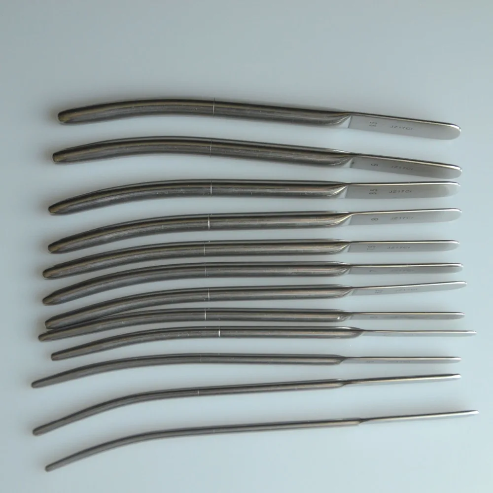 10pcs/set Cervix Dilator Set Uterine Urethral Diagnostic Surgical Sounds Gynecological Surgery Appliance 10 Sizes