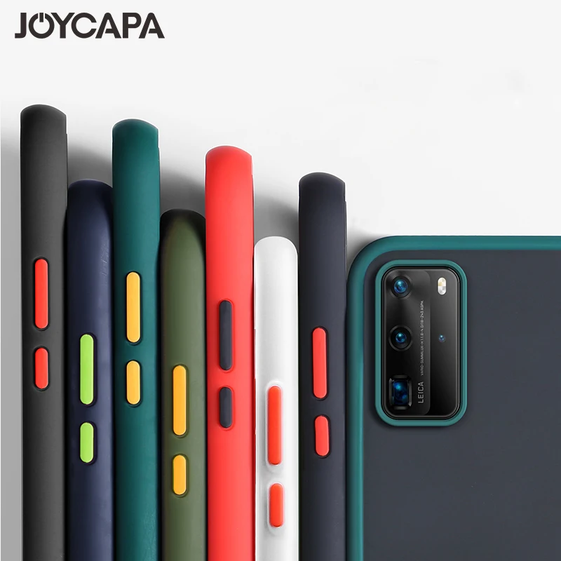 Матовый противоударный бронированный чехол для Huawei P30 P20 P40 Lite Mate 30 20 Pro P Smart Plus Z Y9