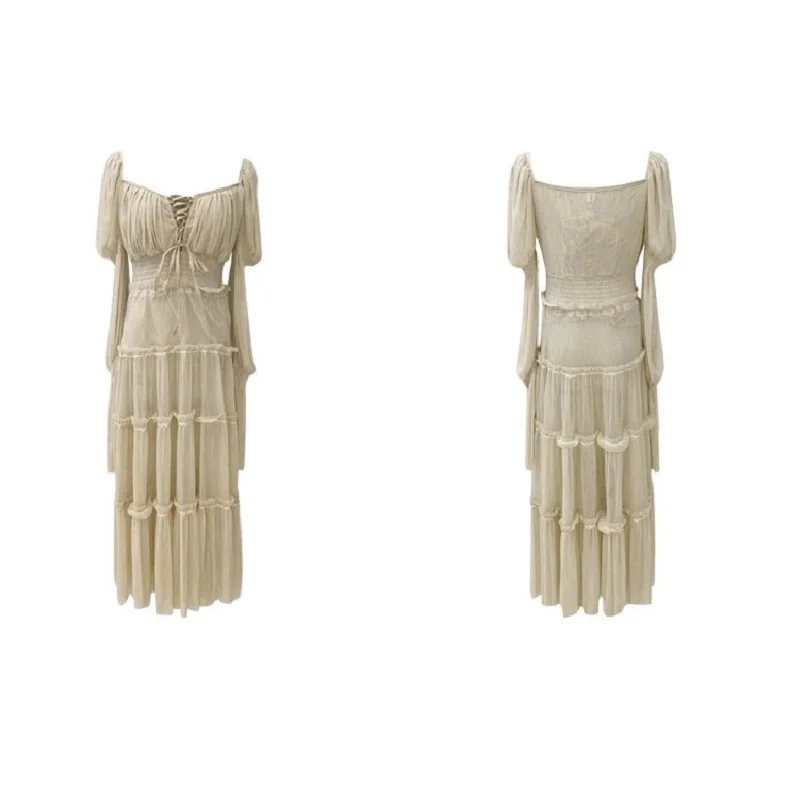 Женское шифоновое платье со складками Элегантное Шелковое облегающее во