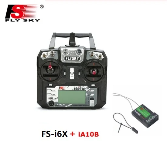 FS-i6X (IA10B) MODE1 Flysky FS-i6X 2,4 GHz 10CH AFHDS 2A RC передатчик с iA6b iA10B приемник для Rc самолета Fox FS-i6X приемник с IA6B rec - Цвет: FS-i6X (IA10B) MODE1