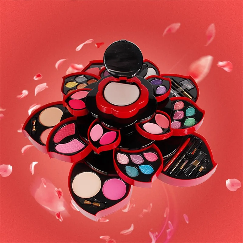 Тарелка для теней век Beauty Flower большой размер цветение сливы вращающаяся коробка