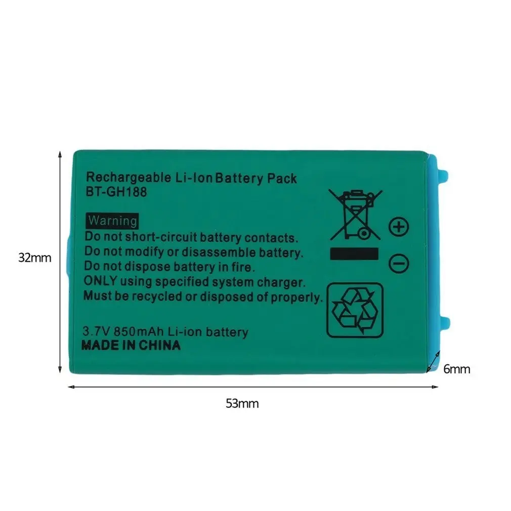 

3.7V 850 mAh Rechargeable Battery for Nintendo for Game Boy Advance SP Systems with Screwdriver li-ion polymer lithium battery