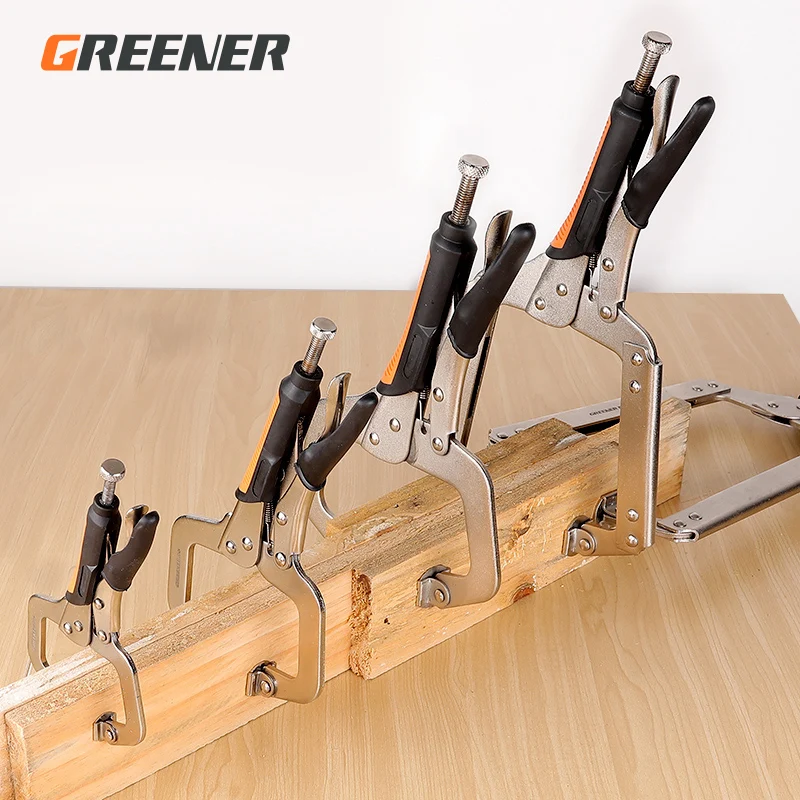 

Multi-function Locking Clamp 6"/9"/11"/14"/18" Vise Grip Welding Clamp C-clamp Sheet Steel Clamp Plier Woodworking Clamps Clips