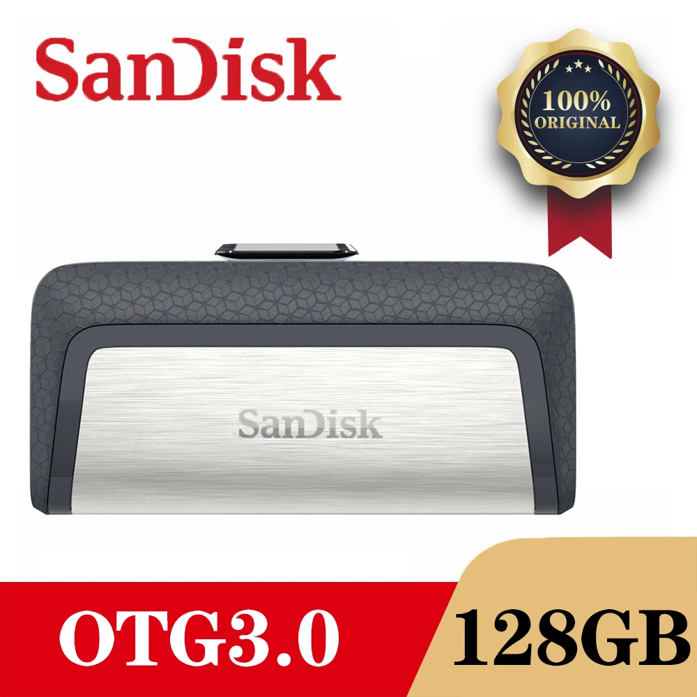 Флэш накопитель SanDisk DDC2 USB 3 0 OTG объемом 128 ГБ 64 32 16 флэш для ПК/Android Type C|USB