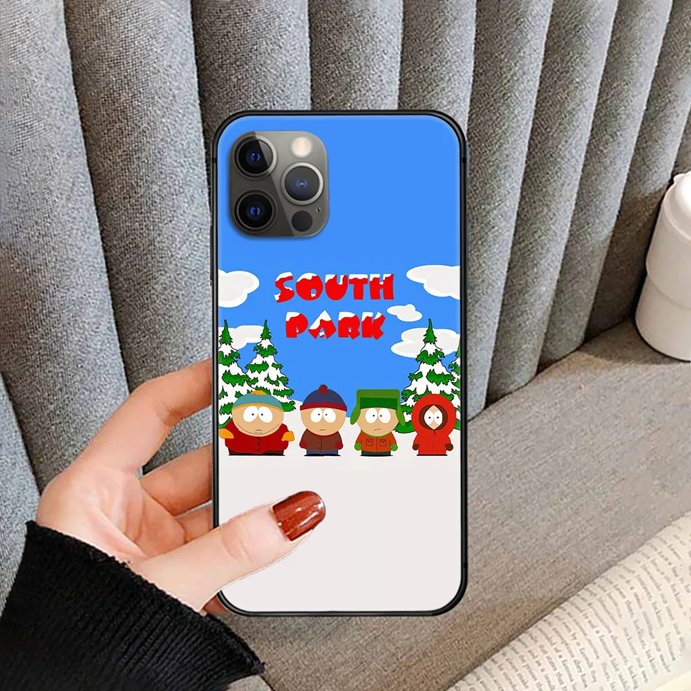 

South-Park SouthPark Phone Case cover For iphone 5 5S 6 6S PLUS 7 8 11 12 mini X XR XS PRO SE 2020 MAX black Etui luxury