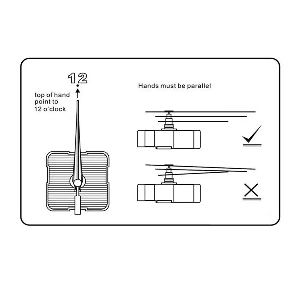 Бесшумные детали для настенных часов 40 см механизм сделай сам общая длина вала 1/2