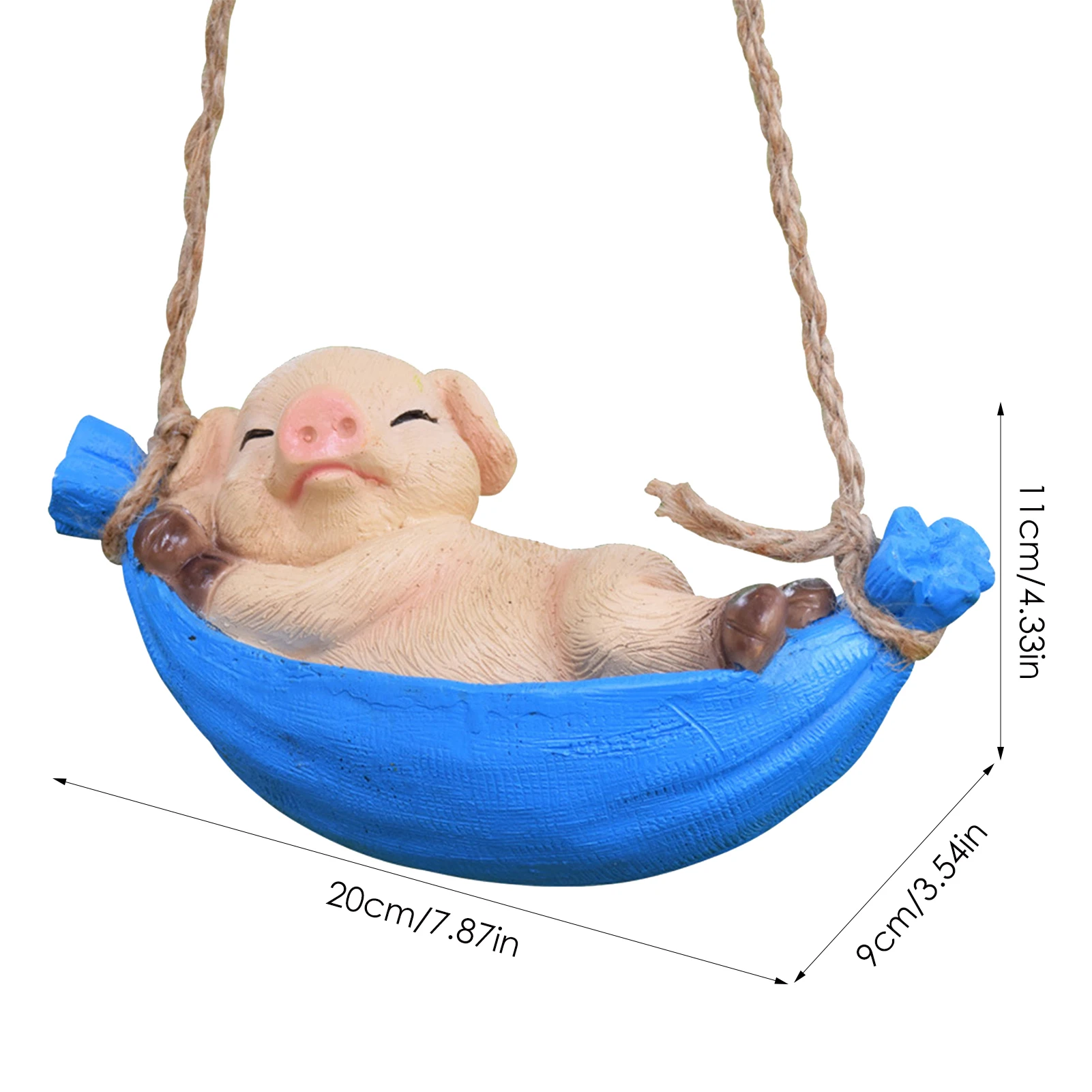 

Garden Gnome Hammock Sculpture Retro Statue Home Landscape European Style Ornaments Creative Courtyard Decoration