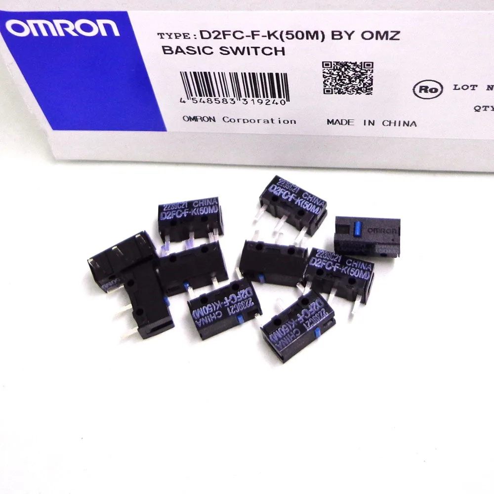 Мышь OMRON micro switch 10 м 20 с разъемом в форме буквы D2F (50 м) микро-переключатель D2FC-F-7N