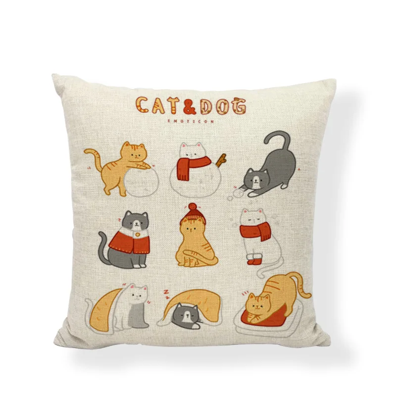 Горячая Распродажа носочки для рождественских наволочек с озорным котом и