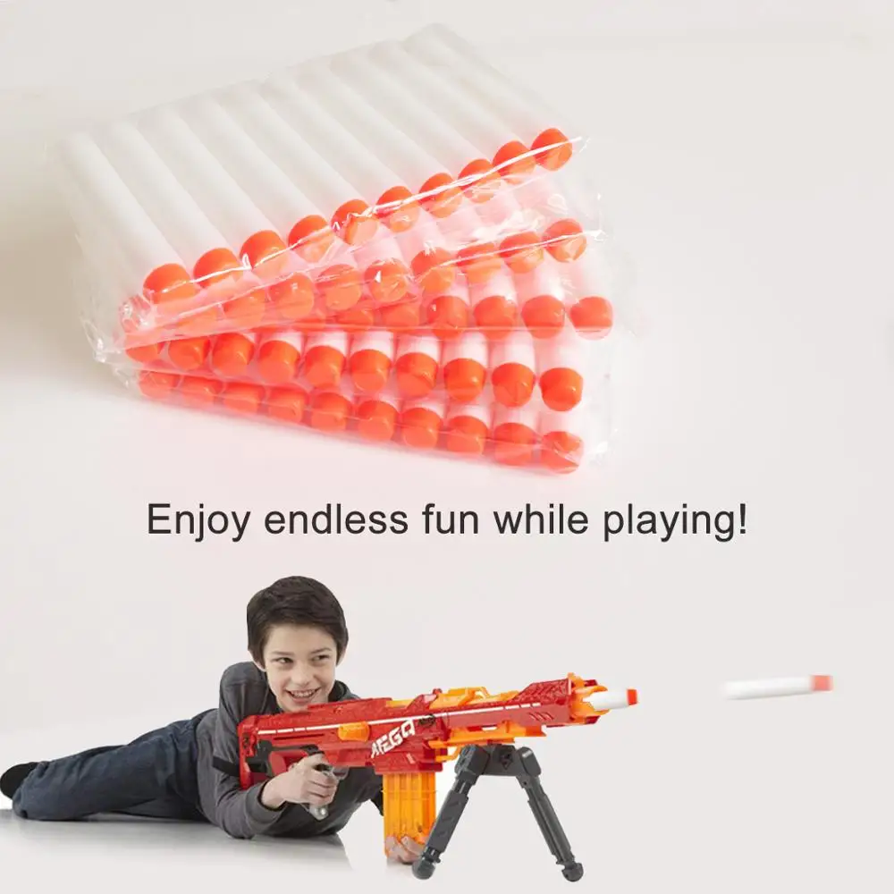 100 шт. светящиеся мягкие пули для Nerf EVA 7 2 см с отверстием аксессуары игрушечного
