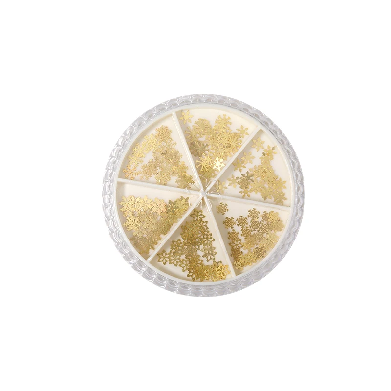 

6 Grid Disc Nail Art Accessories French Top Brand Logo 3D Ultra-thin Computer Tablet DIY Japanese and Korean Nail Art Accessorie